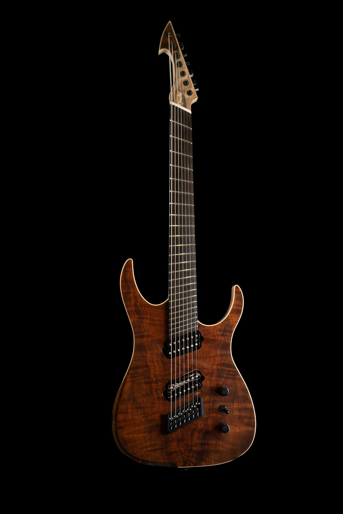 CustomShop - Figured Walnut 7 String Hypemachine – Ormsby Guitars