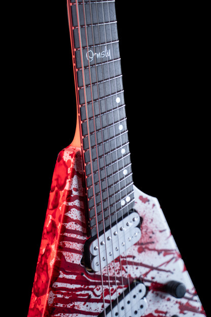 Blood Drip Headless GTR Metal V - 7 String