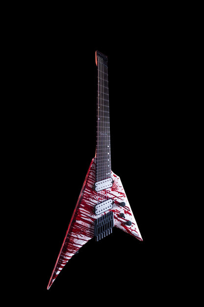 Blood Drip Headless GTR Metal V - 7 String