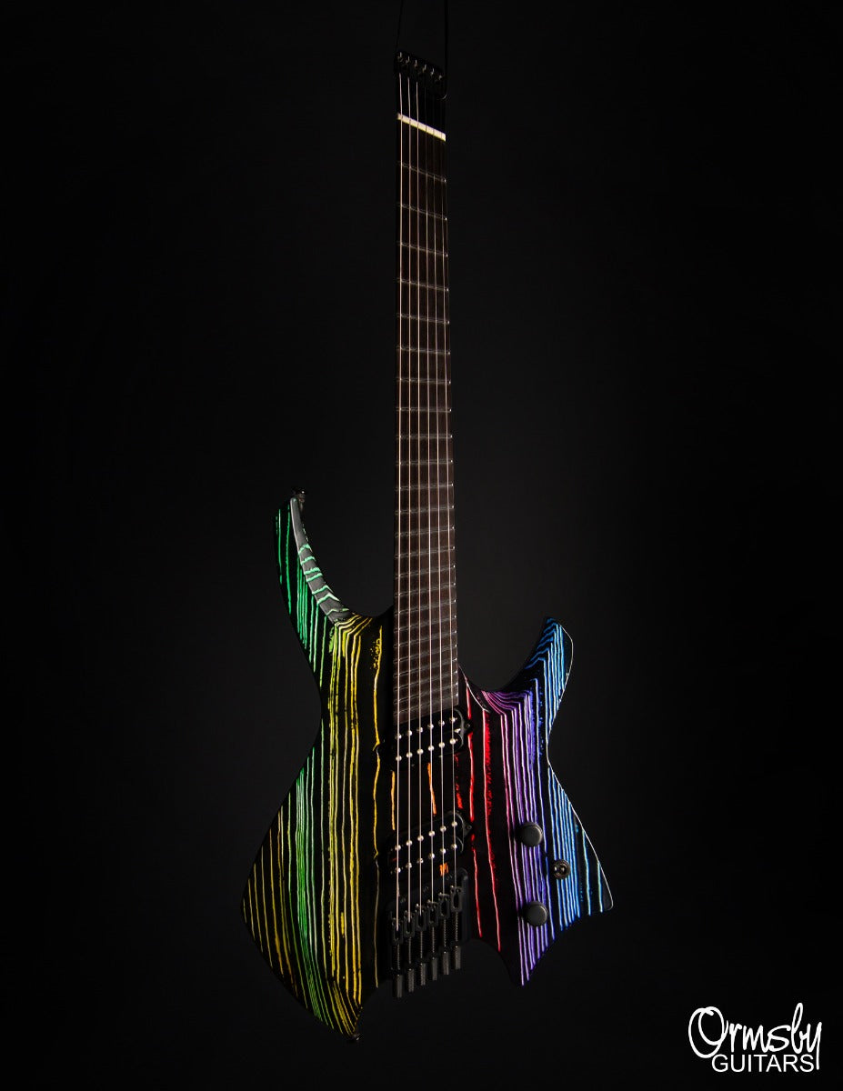 Factory Custom - Goliath Rainbow Splatter #82 – Ormsby Guitars