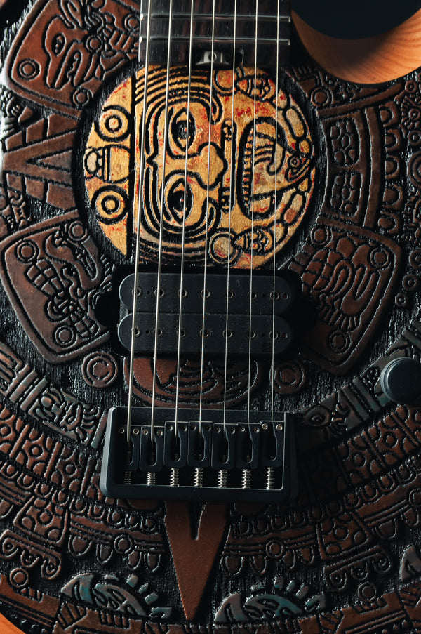 CustomShop - Dino Aztec 7 String – Ormsby Guitars