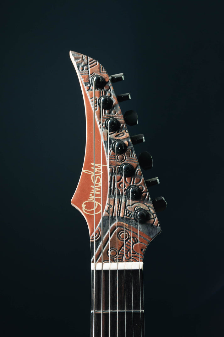 CustomShop - Dino Aztec 7 String – Ormsby Guitars