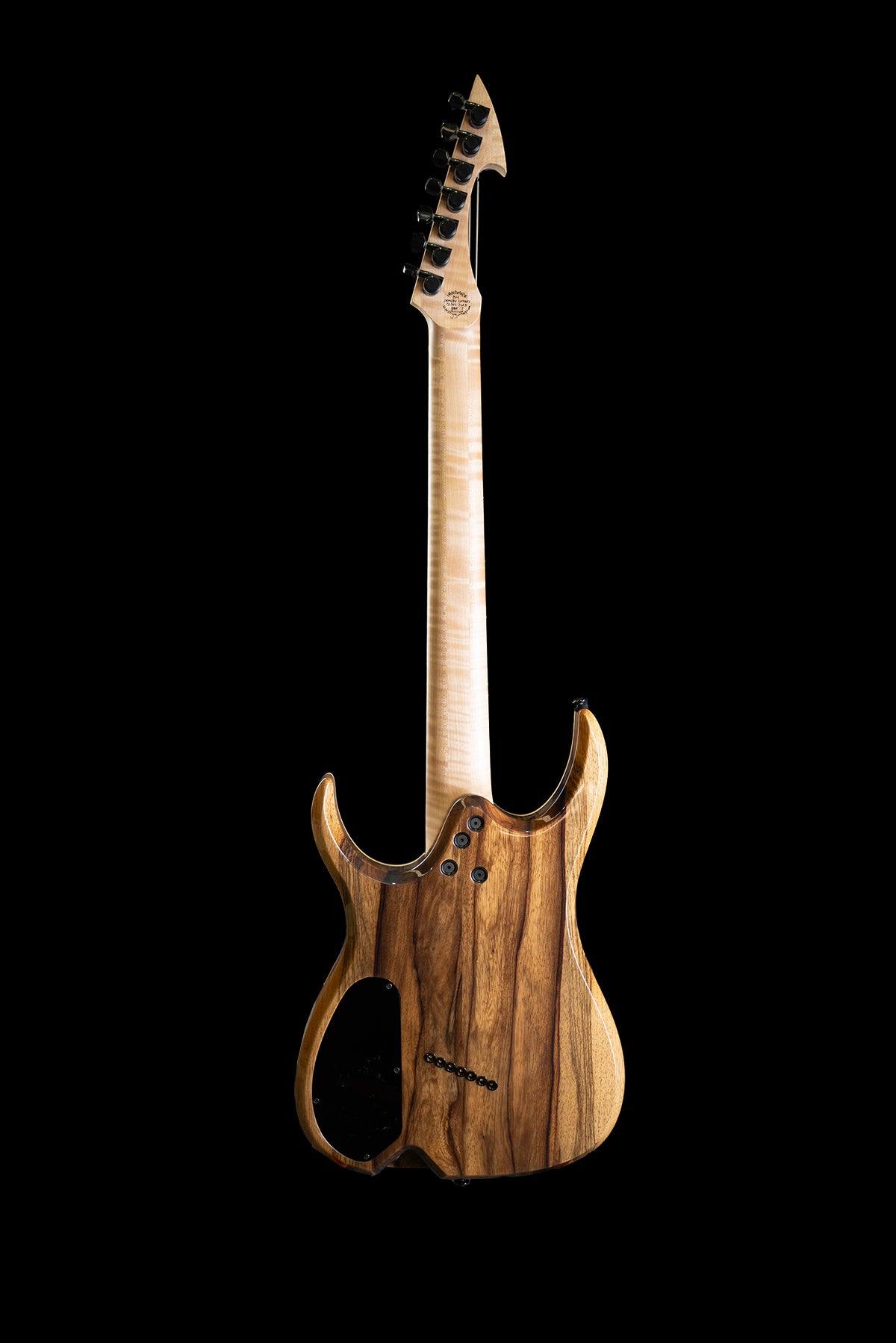 CustomShop - Figured Walnut 7 String Hypemachine – Ormsby Guitars