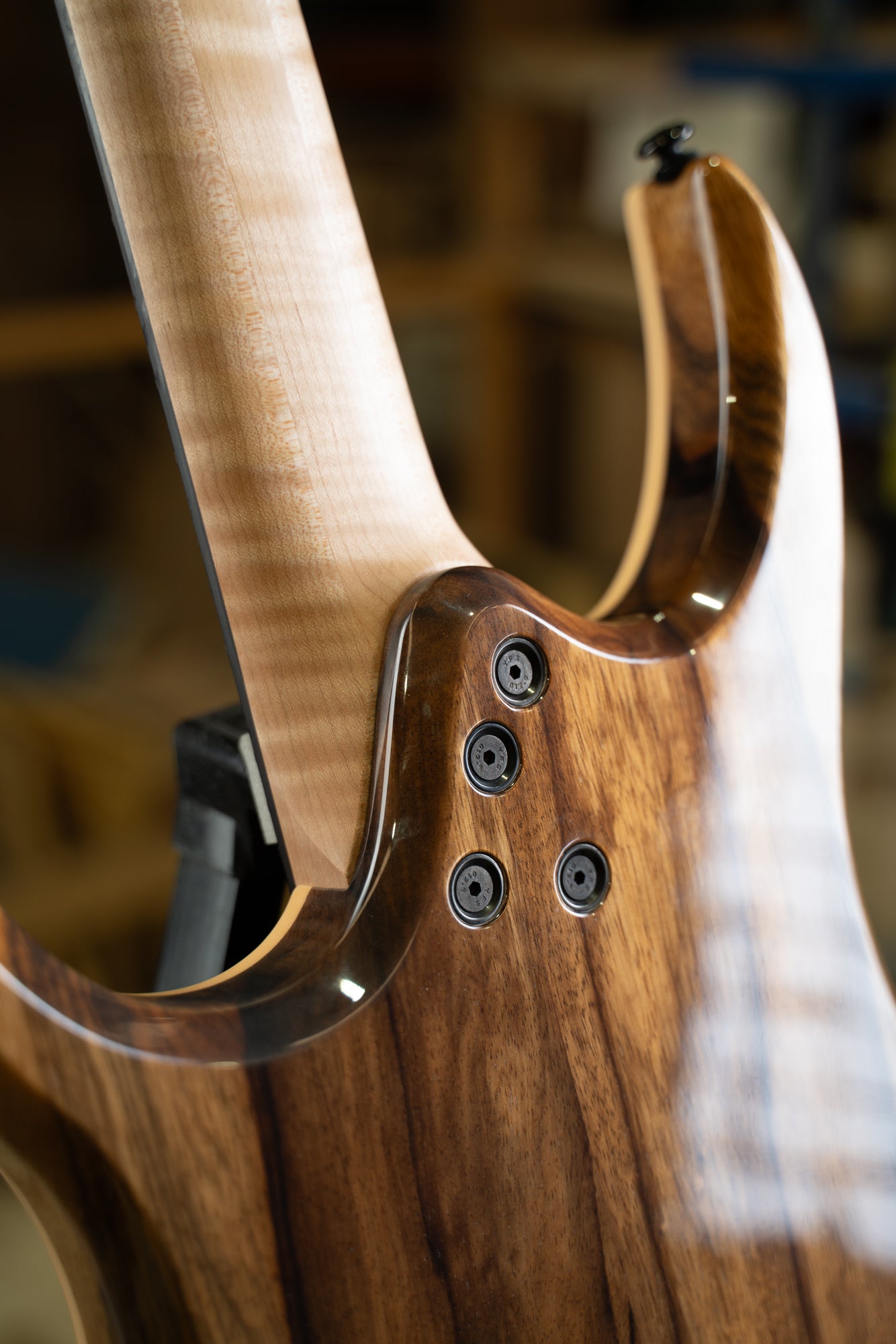 CustomShop - Figured Walnut 7 String Hypemachine – Ormsby Guitars