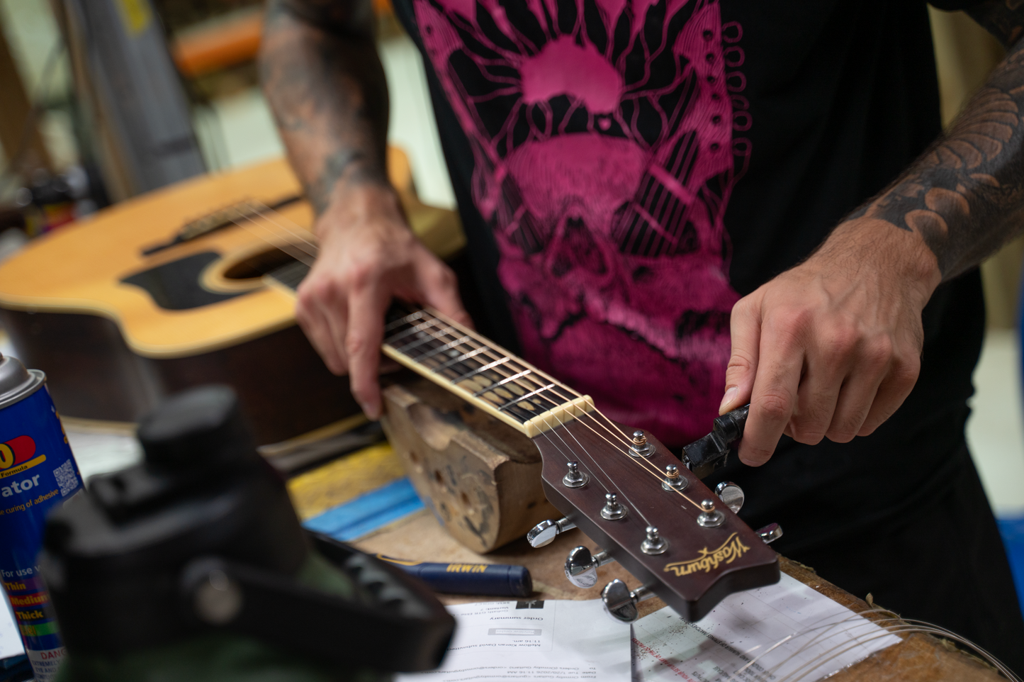 Acoustic & Electric Guitar Restring