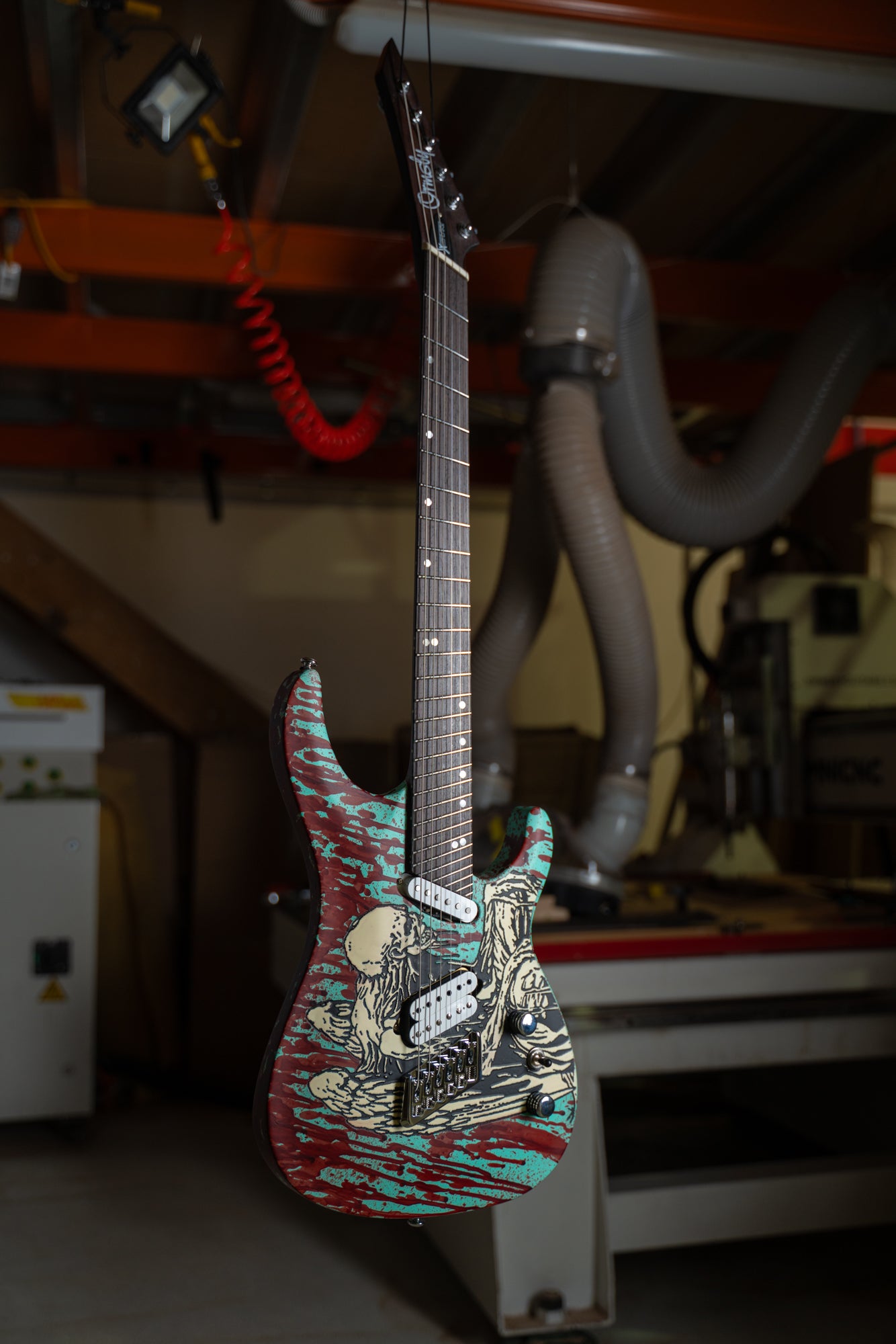 Art Series 'Death of Lucifer' - SX GTR 7 String (Seafoam)