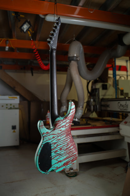 Art Series 'Death of Lucifer' - SX GTR 7 String (Seafoam)
