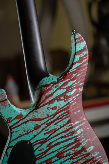 Art Series 'Death of Lucifer' - SX GTR 7 String (Seafoam)