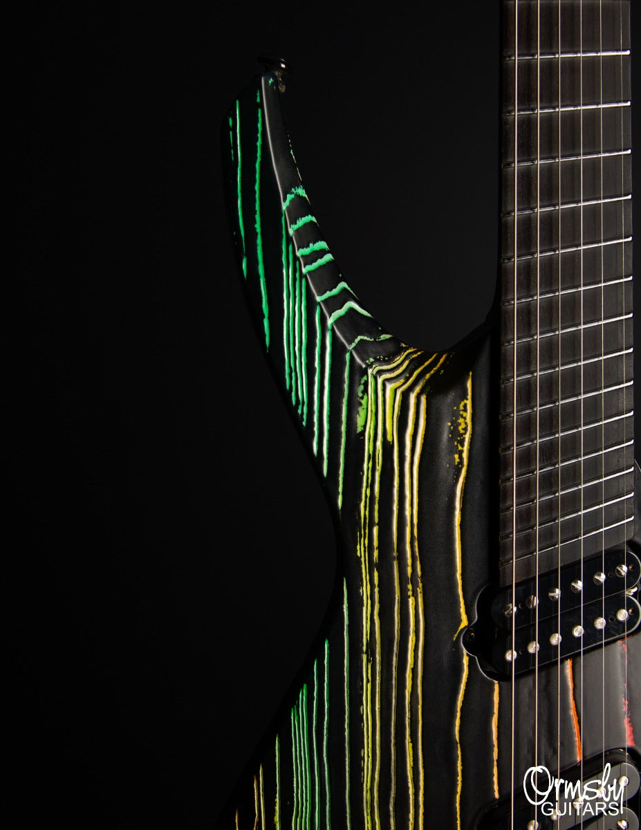 Factory Custom - Goliath Rainbow Splatter #82 – Ormsby Guitars